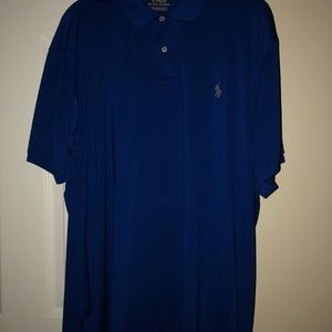 Royal blue polo shirt